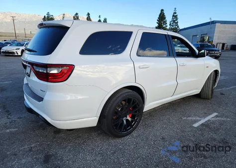 2018 Dodge Durango Srt z USA, uszkodzony, nr VIN 1C4SDJGJ9JC456788